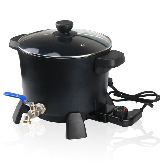 Candle Wax Melting Pot, 7 QT/ 15 LB Large Capacity with Spout and Temperature Control, Electric Wax Melter for Candle Making for Melting Soy Wax, Paraffin Etc