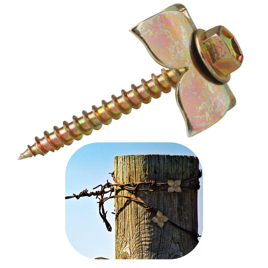 Fence Staples - 1.8 IN Steel Wire Fencing Staple for Softwoods, Reuse Fence Staple Fasteners Nails with Wire Fixer, for Wire Mesh and Woven Fencing
